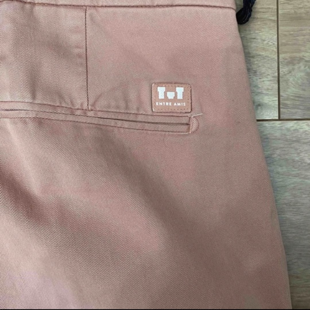 ENTRE AMIS - 新品未使用 アントレアミ コットンノープリーツパンツ L