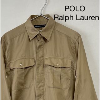 ラルフローレン(Ralph Lauren)の古着 90s POLO Ralph Lauren 長袖シャツ カーキ(シャツ/ブラウス(長袖/七分))