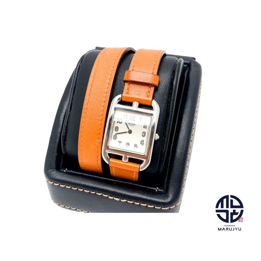 HERMES エルメス ケープコッド ドゥブルトゥール CC1.210 レディース 腕時計 クオーツ 電池式 QZ レディースのファッション小物(腕時計)の商品写真