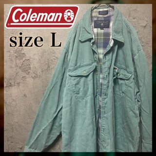 コールマン(Coleman)の【Coleman】XL ワークシャツ ジャケット アウトドア 80's US古着(シャツ)