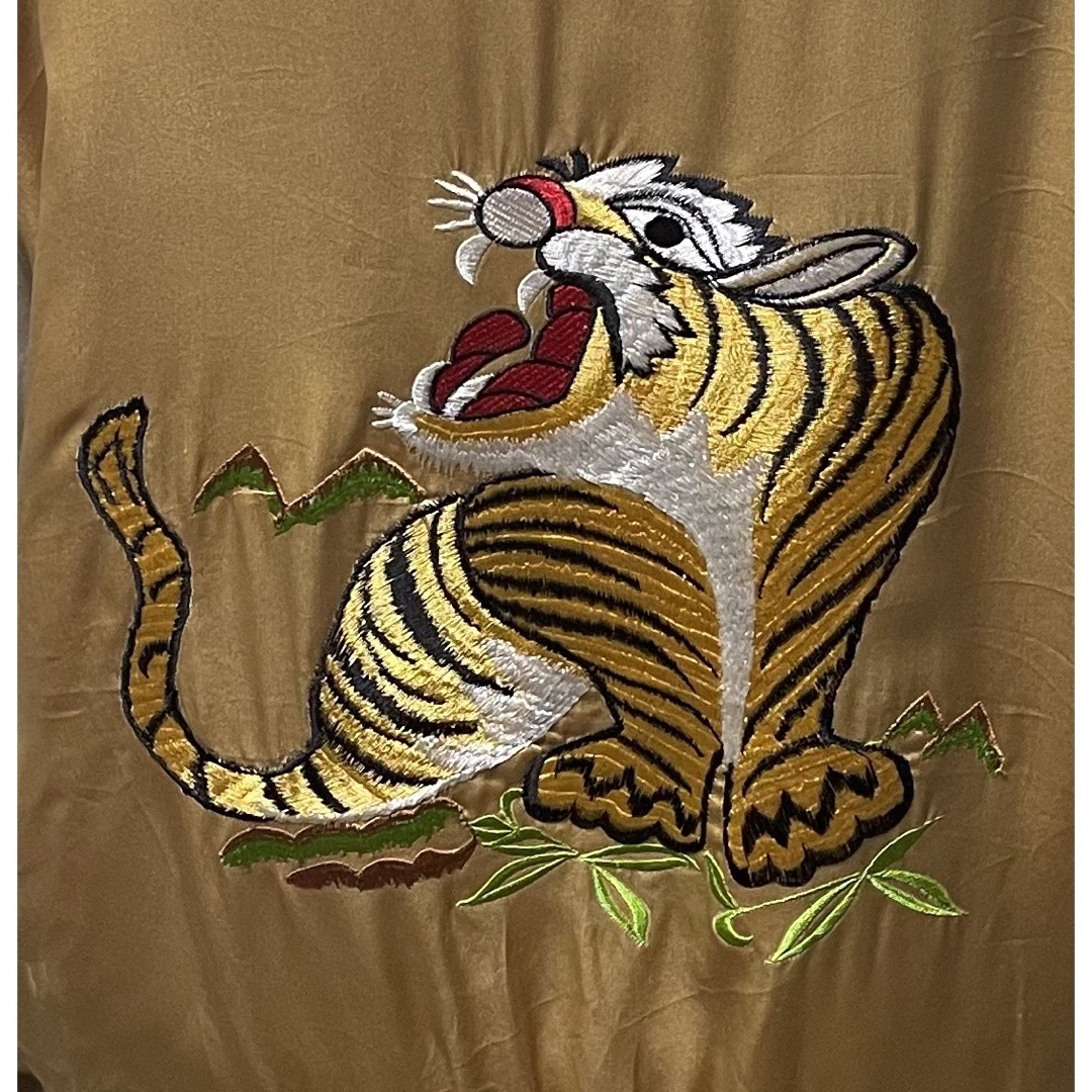 2000s シルク•サテンジャケット Size M