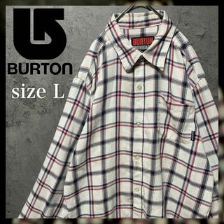 バートン(BURTON)の【BURTON】Lsize カジュアル チェックシャツ スノボ US古着(シャツ)