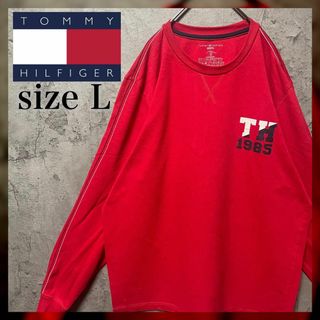 トミーヒルフィガー(TOMMY HILFIGER)の【トミーヒルフィガー】Lsize Tシャツ ロングスリーブ US古着 TOMMY(Tシャツ/カットソー(七分/長袖))