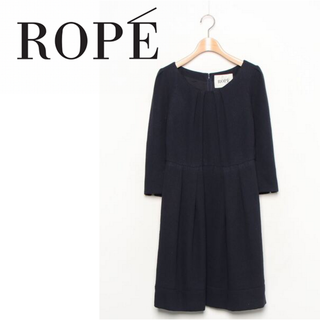 ロペ(ROPE’)の【定価より8割引以下】美品 ロペ ROPE ワンピース 七分袖 38サイズ(ミニワンピース)