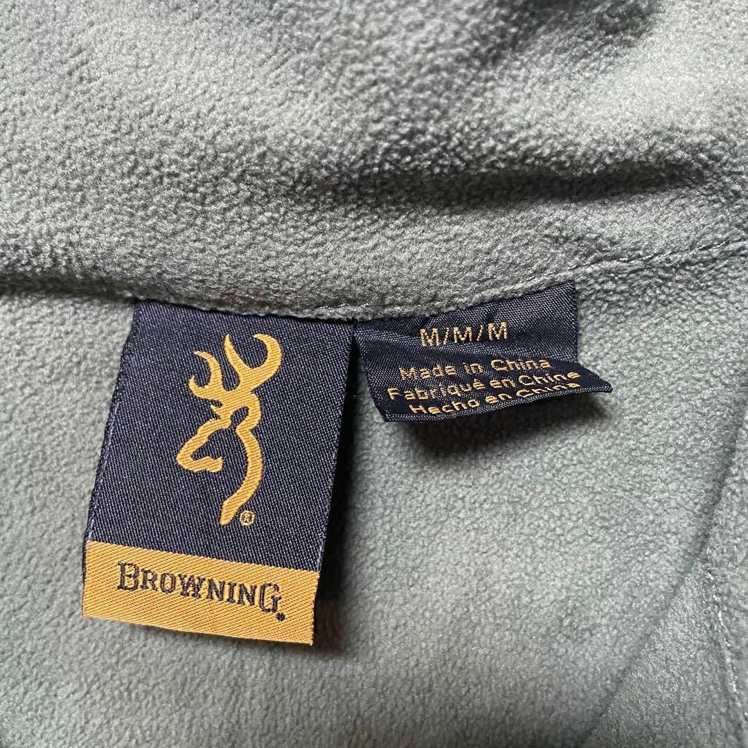 【BROWNING】Msize ハーフジップ トレーナー リアルツリー US古着 メンズのトップス(スウェット)の商品写真