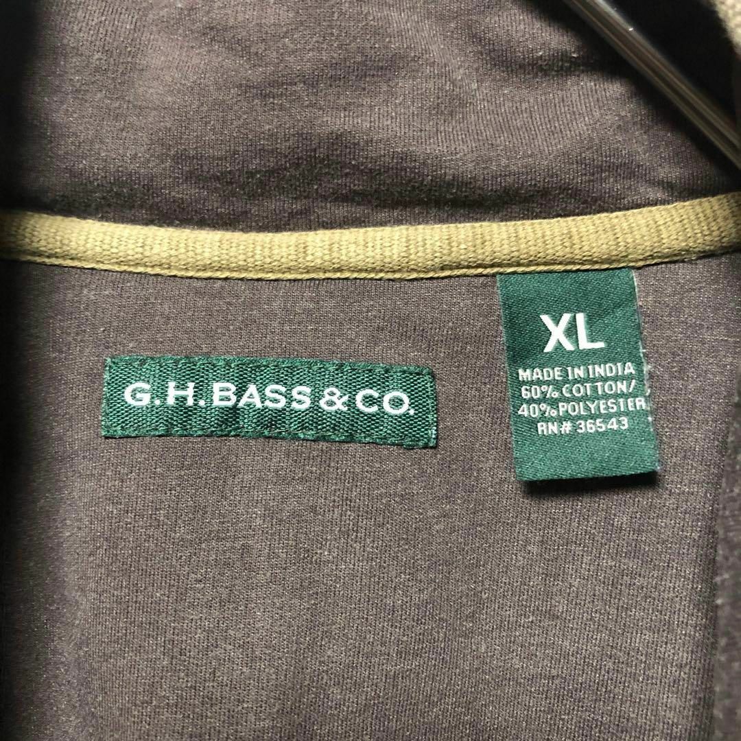 G.H.BASS(ジーエイチバス)の【G.H.BASS&CO】XLsize ハーフジップ スウェット US古着 メンズのトップス(スウェット)の商品写真
