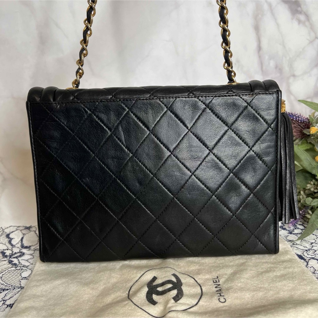 CHANEL(シャネル)のCHANEL シャネル【美品】ビンテージ フリンジ フラップ ショルダーバッグ レディースのバッグ(ショルダーバッグ)の商品写真