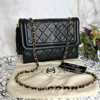 シャネル(CHANEL)のCHANEL シャネル【美品】ビンテージ フリンジ フラップ ショルダーバッグ(ショルダーバッグ)