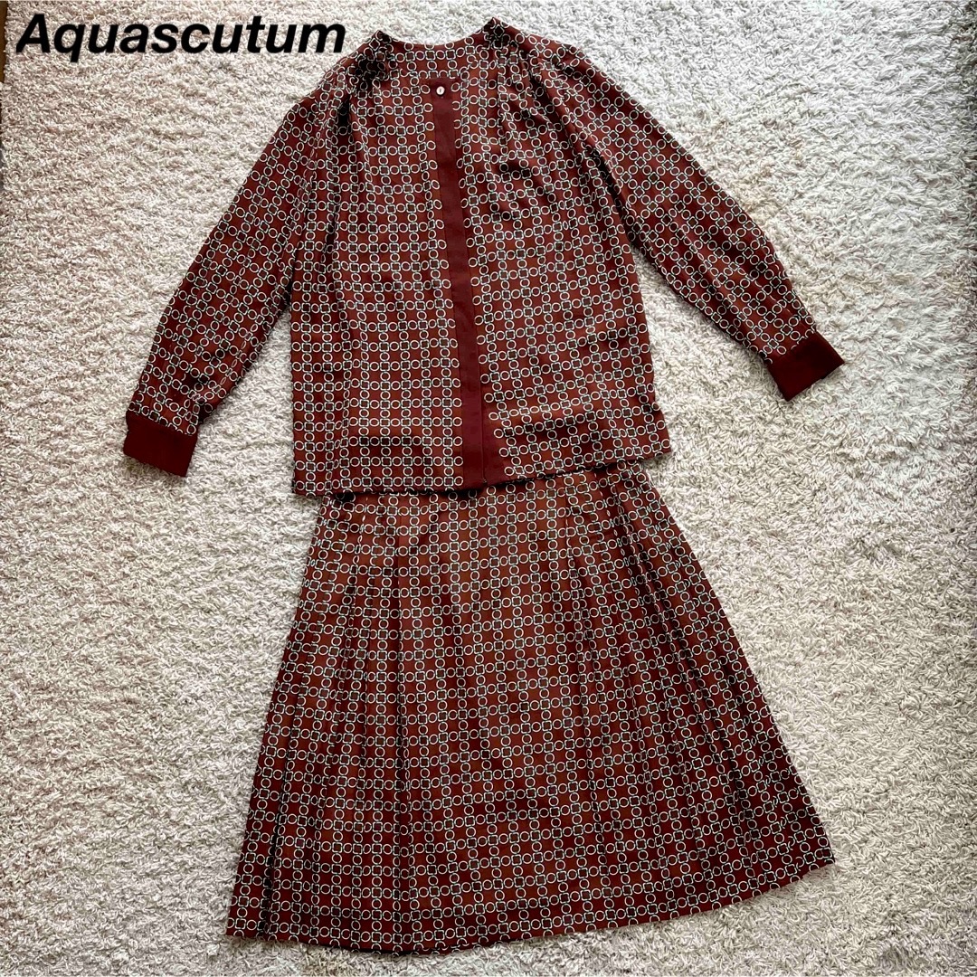 AQUA SCUTUM - 【極美品】アクアスキュータム セットアップ ブラウス