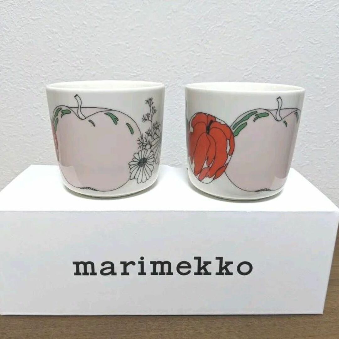 グラス/カップマリメッコ　marimekko　ラテマグ　タルフリ　2個　新品