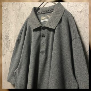 カッターアンドバック(CUTTER & BUCK)の【CUTTER&BUCK】XLsize ポロシャツ グレーモノトーン US古着(ポロシャツ)