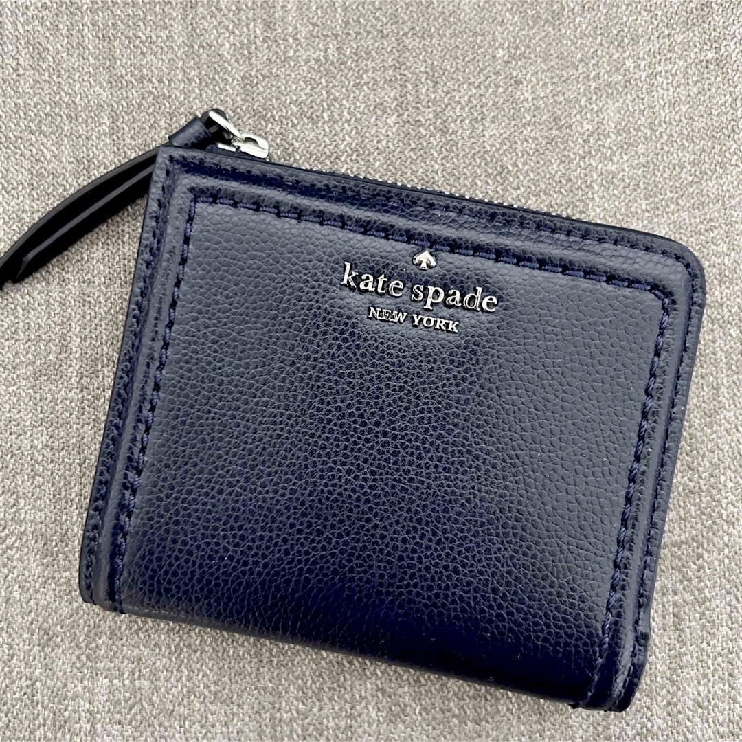 kate spade ミニ財布 ミニウォレット ネイビー