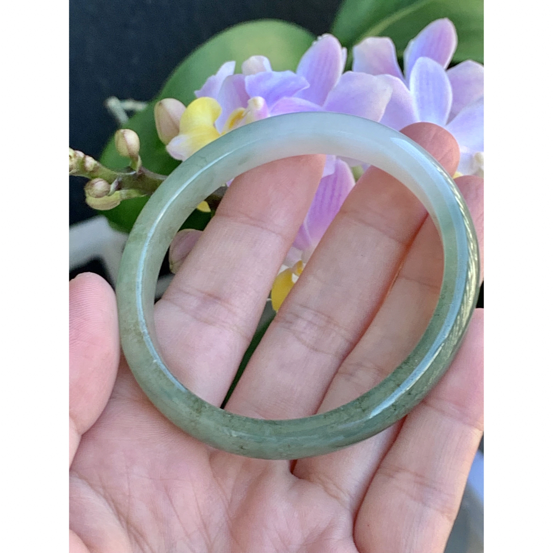 本翡翠 バングル 楕円形⭐️貴妃⭐️腕輪 新品