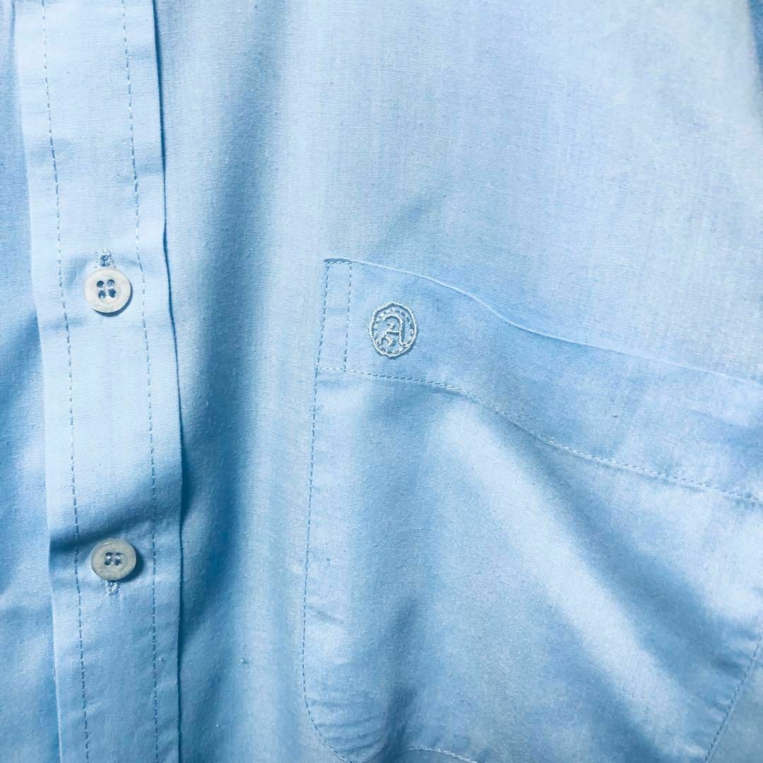 AVALANCHE(アヴァランチ)の【Avalanche】Msize ドレスBDシャツ 長袖 ブルー 無地 US古着 メンズのトップス(シャツ)の商品写真