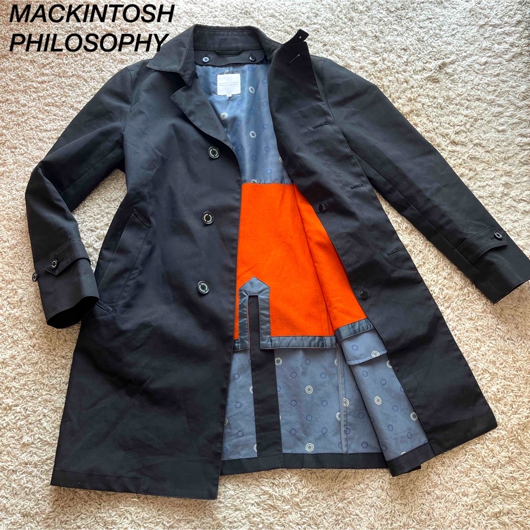 美品！MACKINTOSH PHILOSOPHY ライナー付 ステンカラーコート