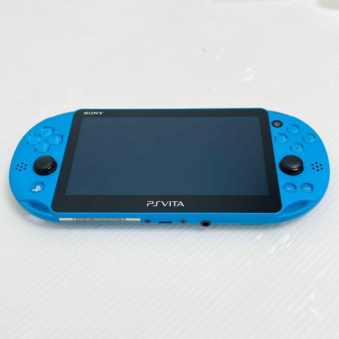 PlayStation Vita(プレイステーションヴィータ)の美品 動作品 SONY PS Vita PCH-2000 ZA23 アクアブルー エンタメ/ホビーのゲームソフト/ゲーム機本体(携帯用ゲーム機本体)の商品写真