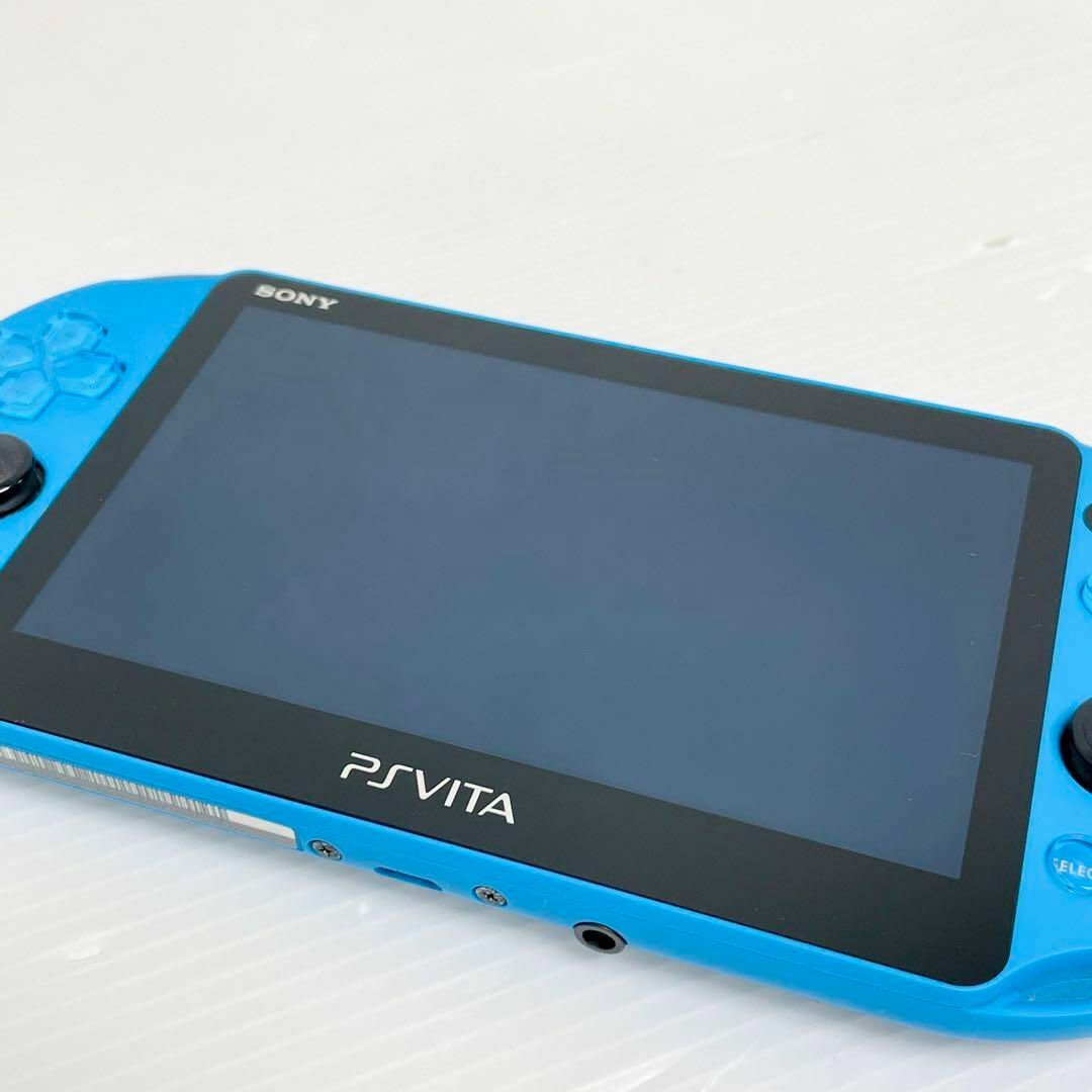 PlayStation Vita(プレイステーションヴィータ)の美品 動作品 SONY PS Vita PCH-2000 ZA23 アクアブルー エンタメ/ホビーのゲームソフト/ゲーム機本体(携帯用ゲーム機本体)の商品写真