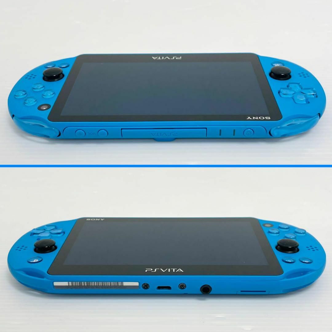 PlayStation Vita(プレイステーションヴィータ)の美品 動作品 SONY PS Vita PCH-2000 ZA23 アクアブルー エンタメ/ホビーのゲームソフト/ゲーム機本体(携帯用ゲーム機本体)の商品写真