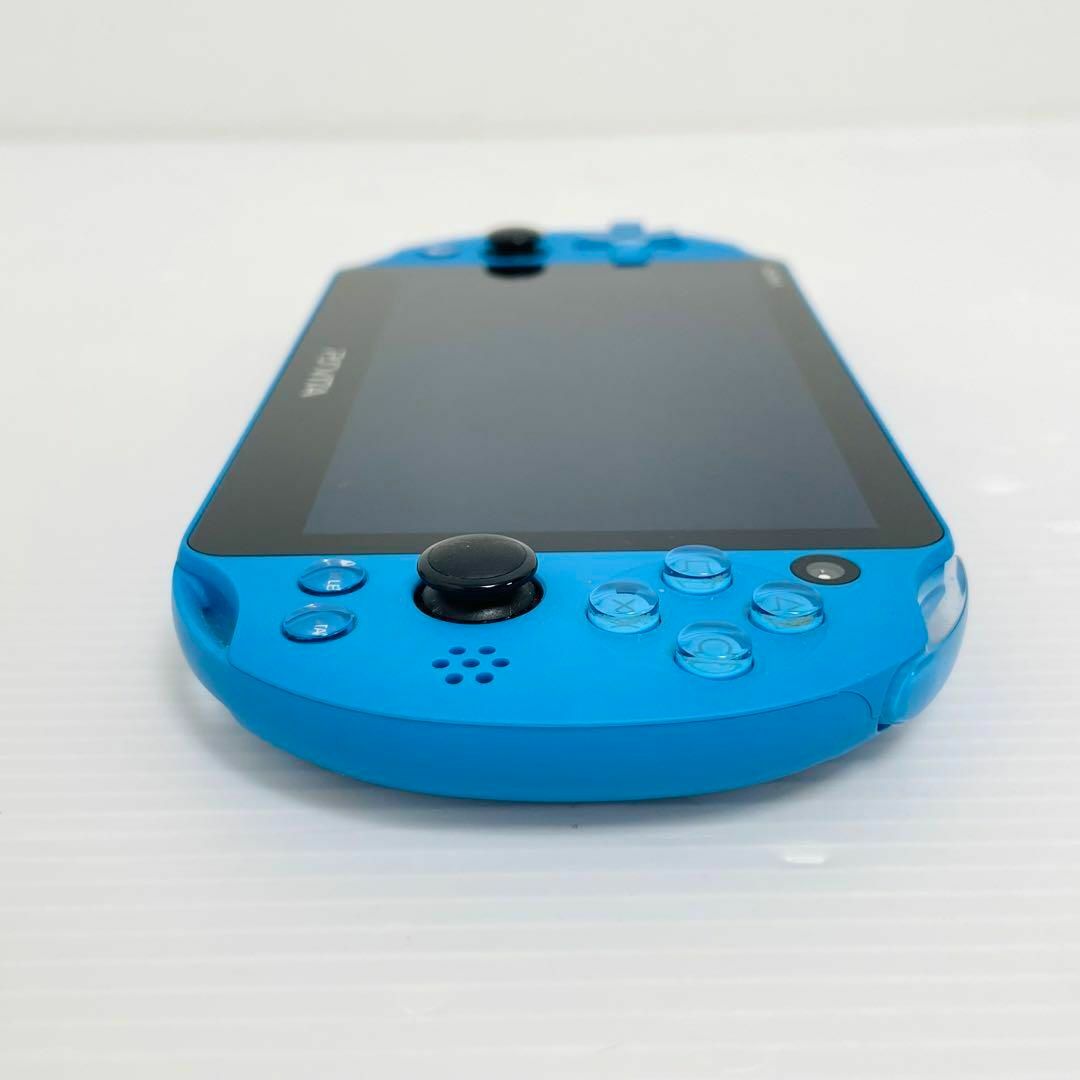 PlayStation Vita(プレイステーションヴィータ)の美品 動作品 SONY PS Vita PCH-2000 ZA23 アクアブルー エンタメ/ホビーのゲームソフト/ゲーム機本体(携帯用ゲーム機本体)の商品写真