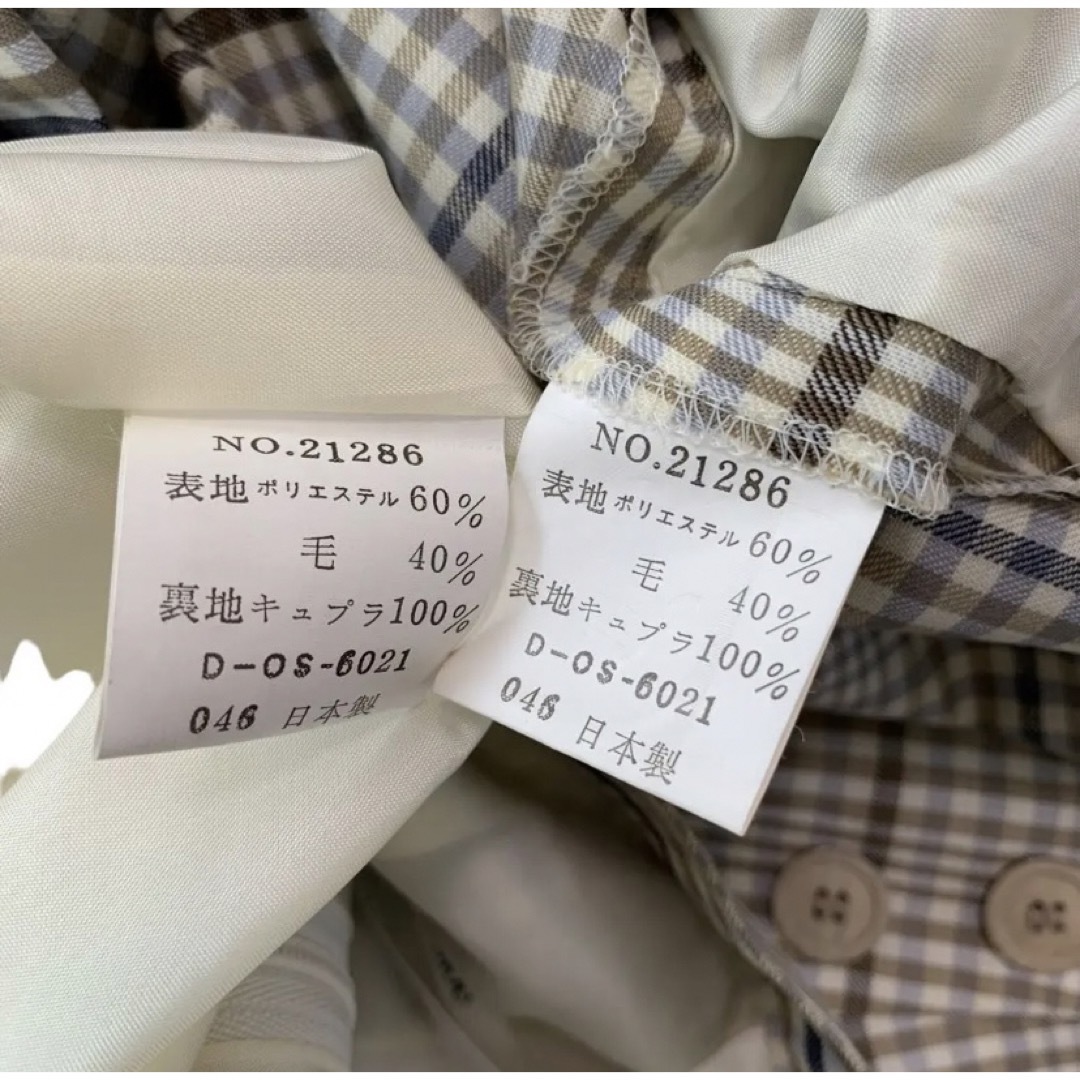 ミスクロエ セットアップ チェック 日本製 美品