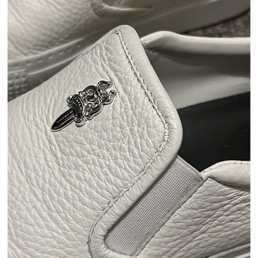 Chrome Hearts(クロムハーツ)の【専用】クロムハーツ　CH SLIP ON CH スリッポン レザー ホワイト レディースの靴/シューズ(スニーカー)の商品写真