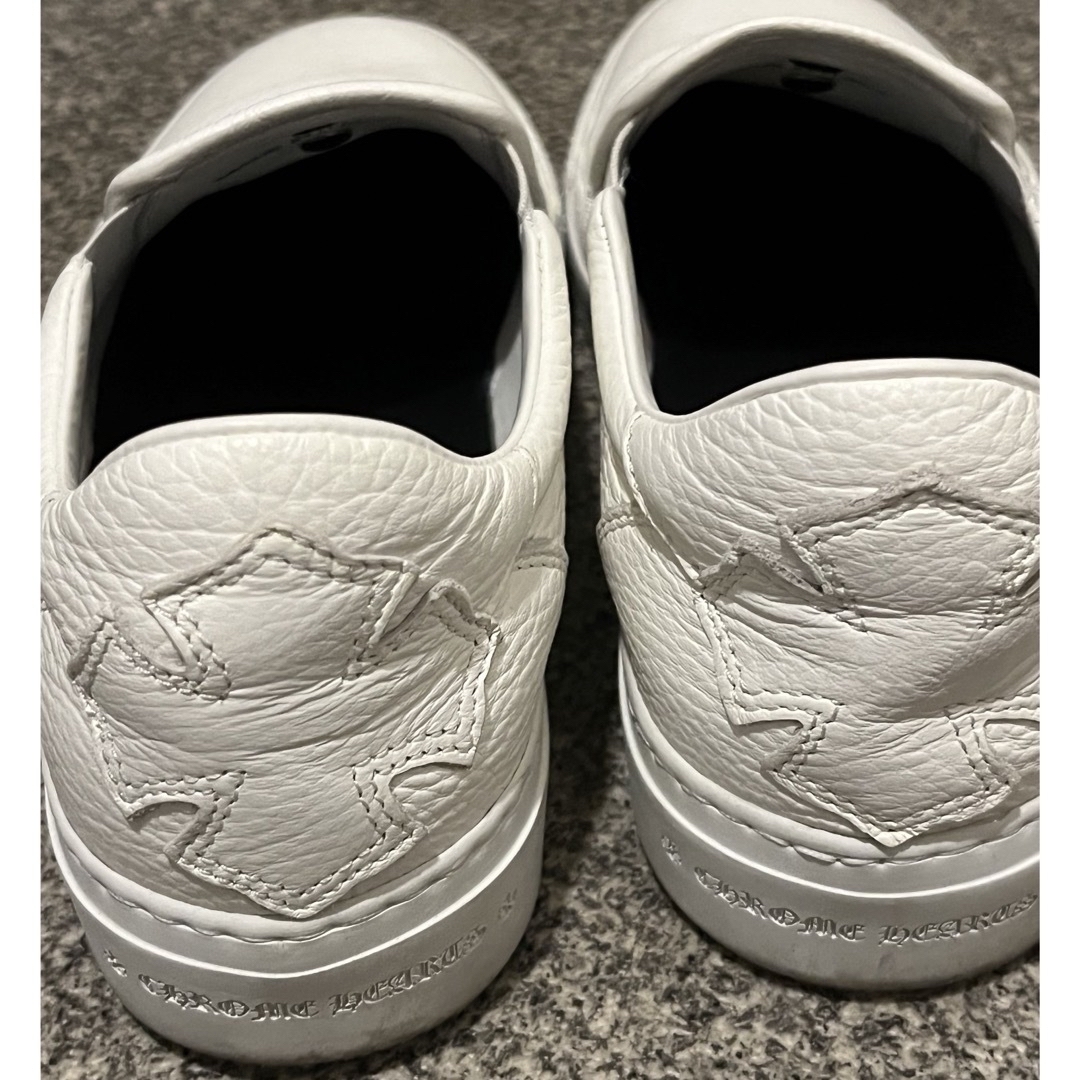 Chrome Hearts(クロムハーツ)の【専用】クロムハーツ　CH SLIP ON CH スリッポン レザー ホワイト レディースの靴/シューズ(スニーカー)の商品写真