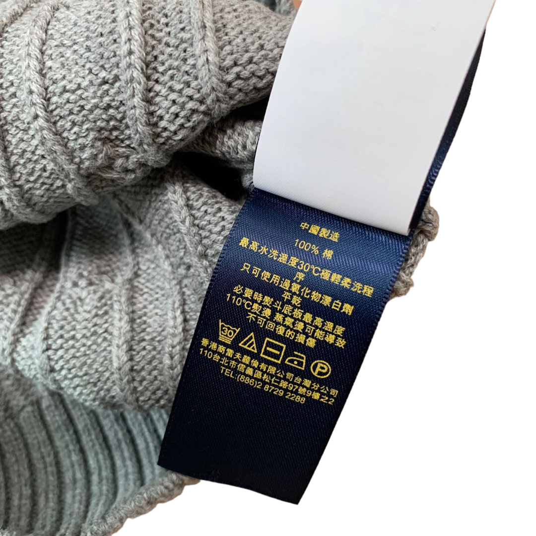 POLO RALPH LAUREN(ポロラルフローレン)のラルフローレン　セーター　ケーブル　グレー　130 キッズ/ベビー/マタニティのキッズ服男の子用(90cm~)(ニット)の商品写真