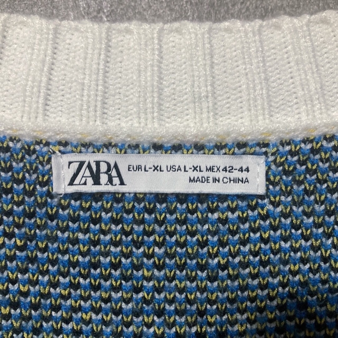 【人気デザイン】ZARA ザラ レーヨン ペイント カーディガン 長袖 韓国