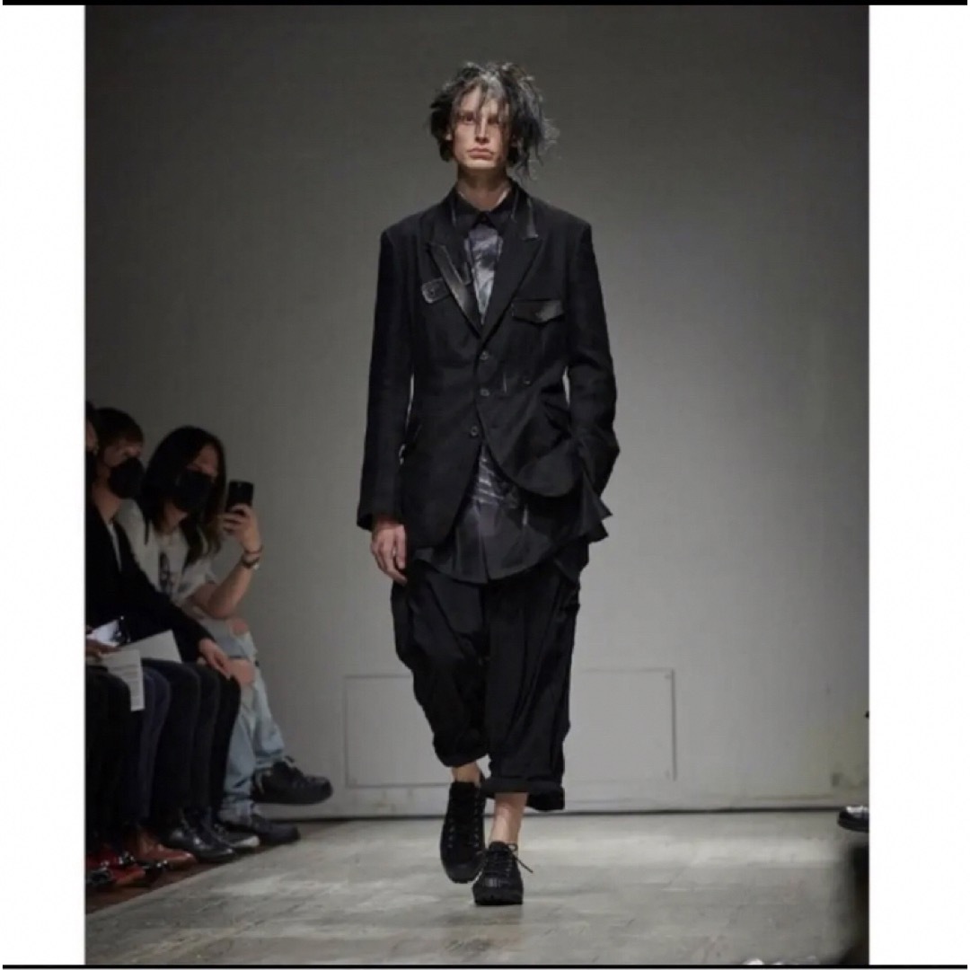 Yohji Yamamoto POUR HOMME - yohjiyamamoto 23ss レザー切替