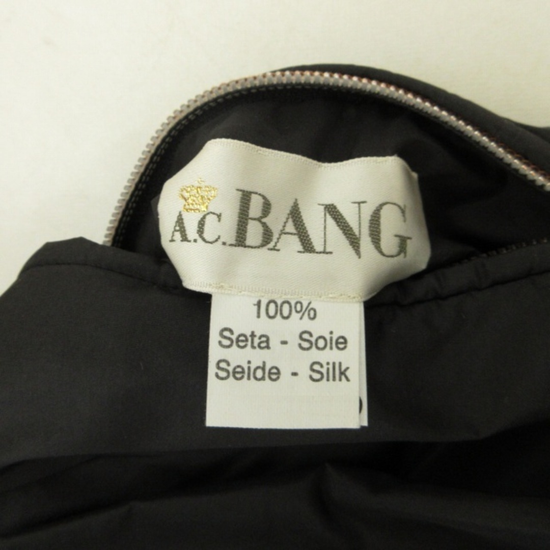 A.C BANG エーシーバング リバーシブル ジャケット コート シルク 黒 7