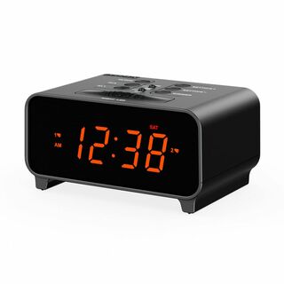 小型目覚まし時計、デュアルアラーム、4アラームウィークモード、スヌーズ、USBポ(置時計)