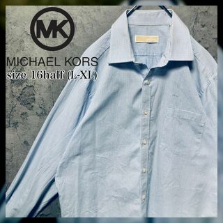 マイケルコース(Michael Kors)の【MICHAEL KORS】L-XL ドレスシャツ チェック柄 US古着(シャツ)