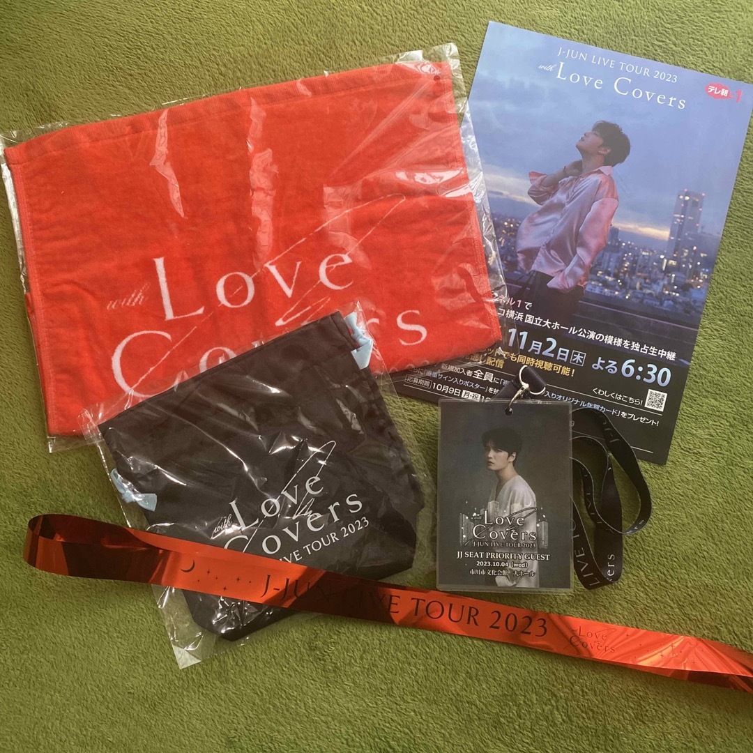 ジェジュン LoveCovers 市川市文化会館 JJシート特典　銀テ缶バッチ付