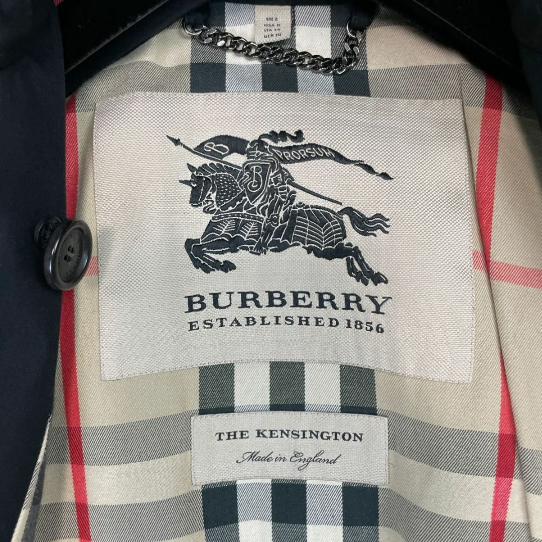 BURBERRY(バーバリー)の バーバリー ケンジントン トレンチコート ロング  ベルト ノバチェック 34 レディースのジャケット/アウター(トレンチコート)の商品写真