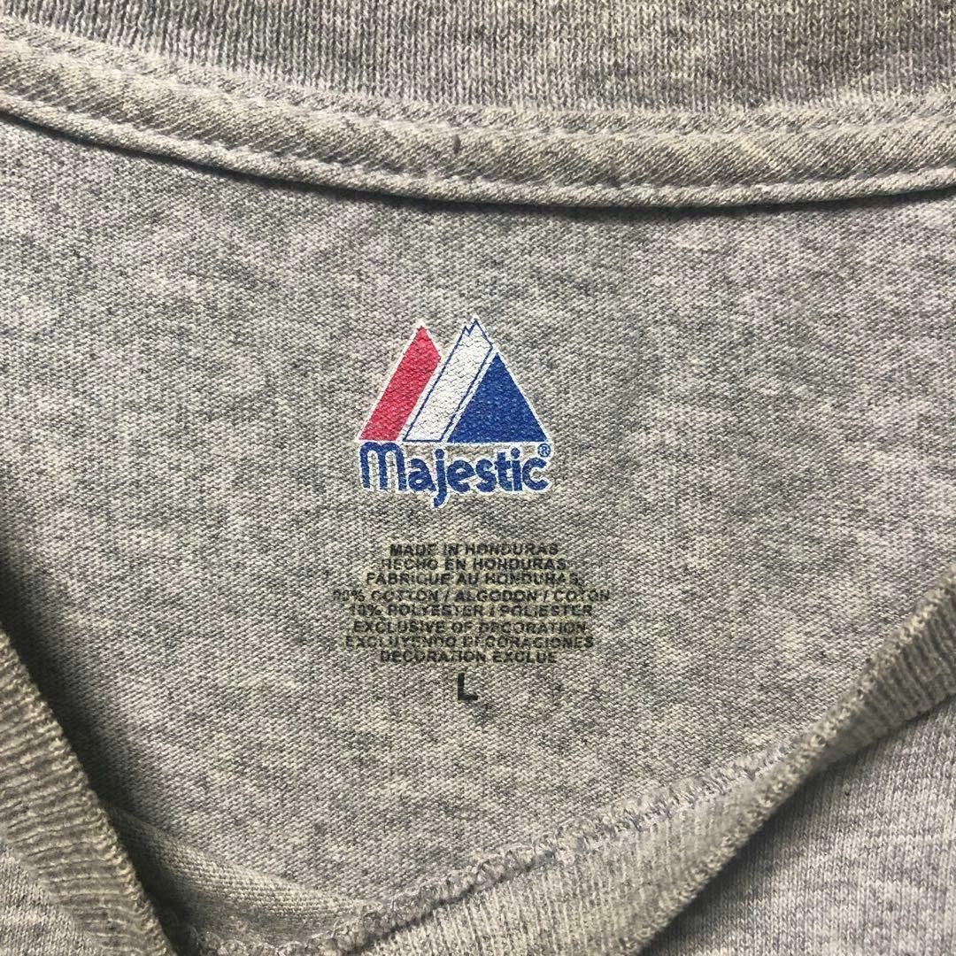 Majestic(マジェスティック)の【Majestic】Lsize チームプリントTシャツ US古着 MLB 野球 メンズのトップス(Tシャツ/カットソー(半袖/袖なし))の商品写真