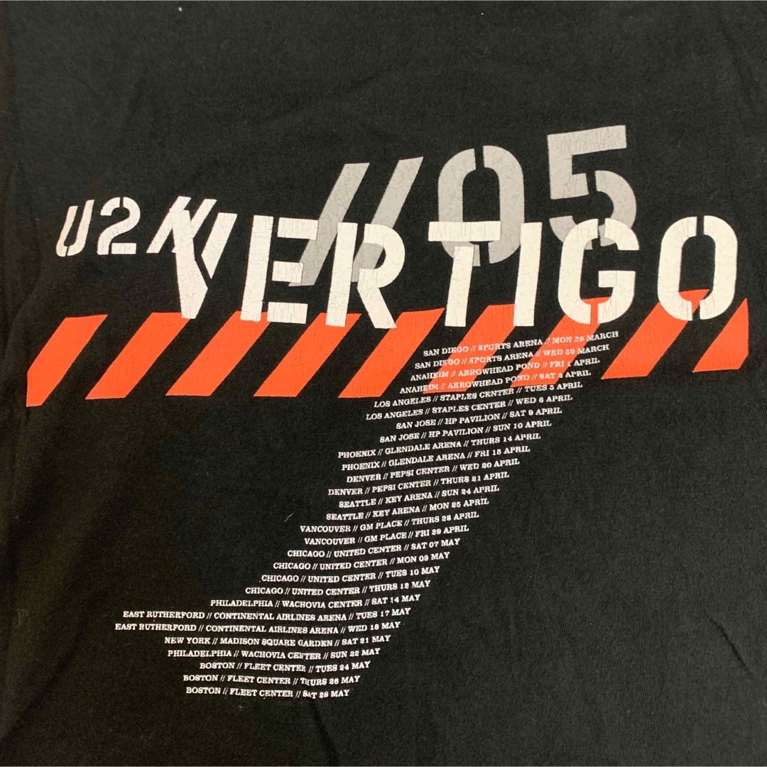 U2 ユーツー 2005s USA製 VARTIGO ツアーTシャツ BLACK