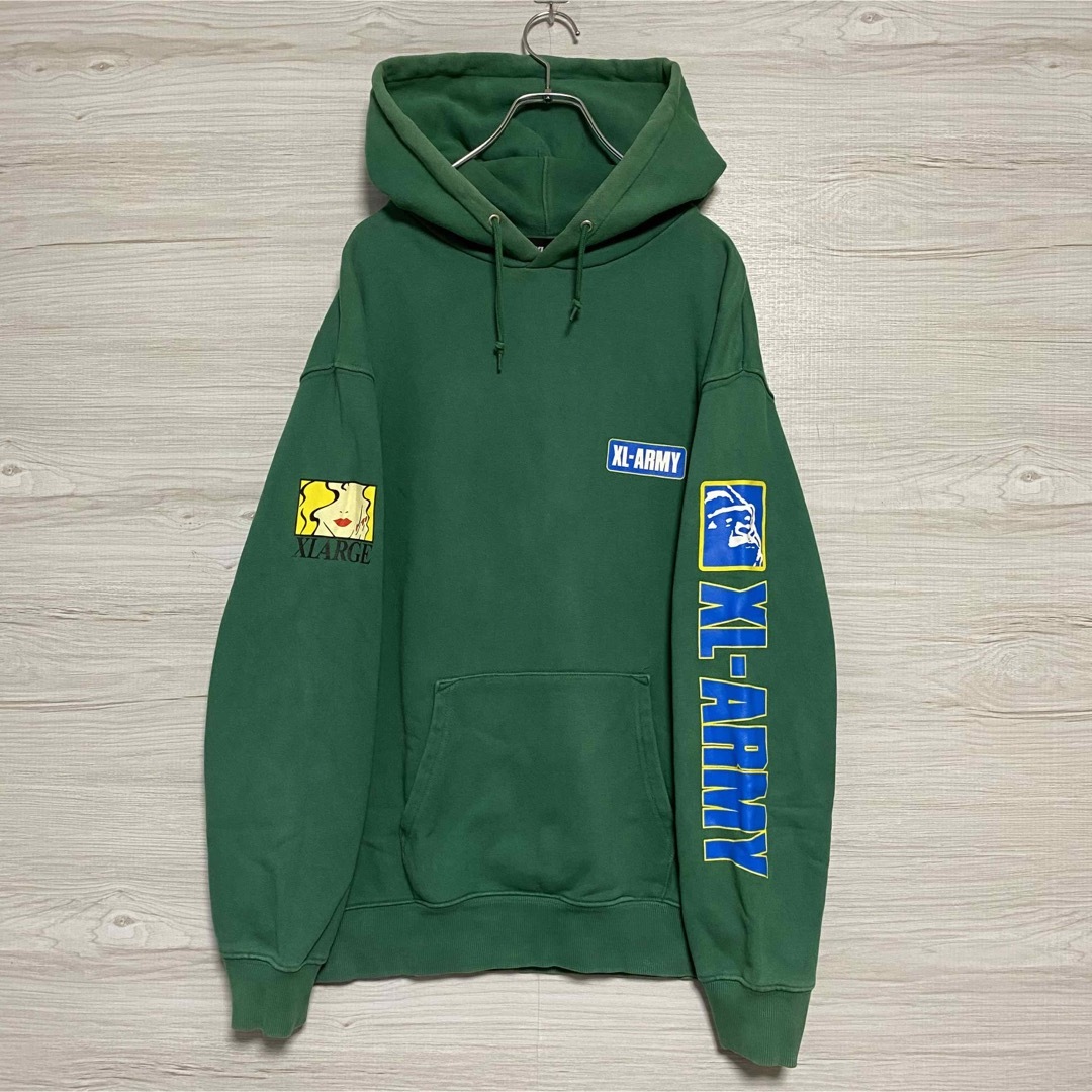 XLARGE - 【人気デザイン】X-LARGE XL-ARMY HOODED SWEATの通販 by