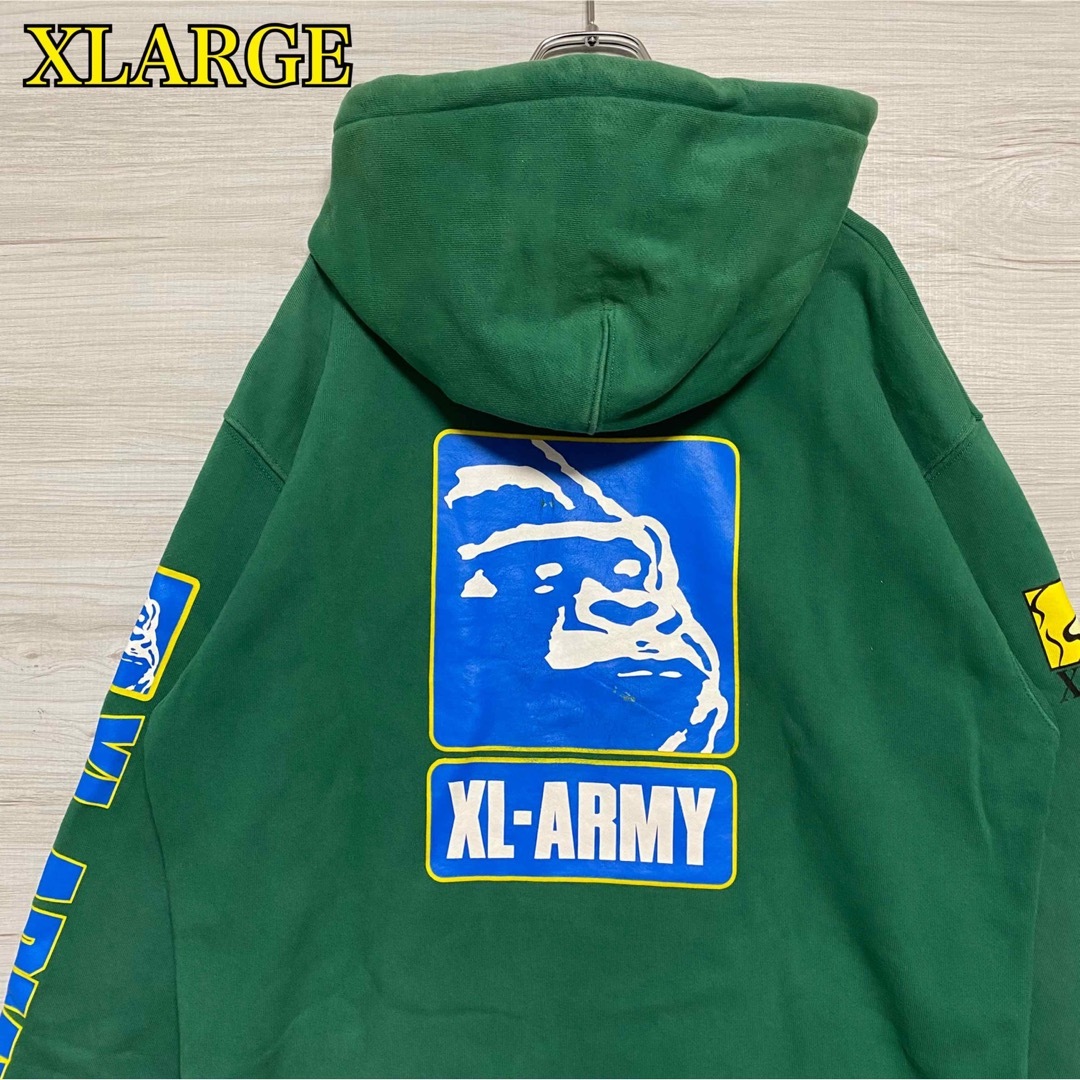 XLARGE 人気のエクストララージハーフジップナイロンジャケット