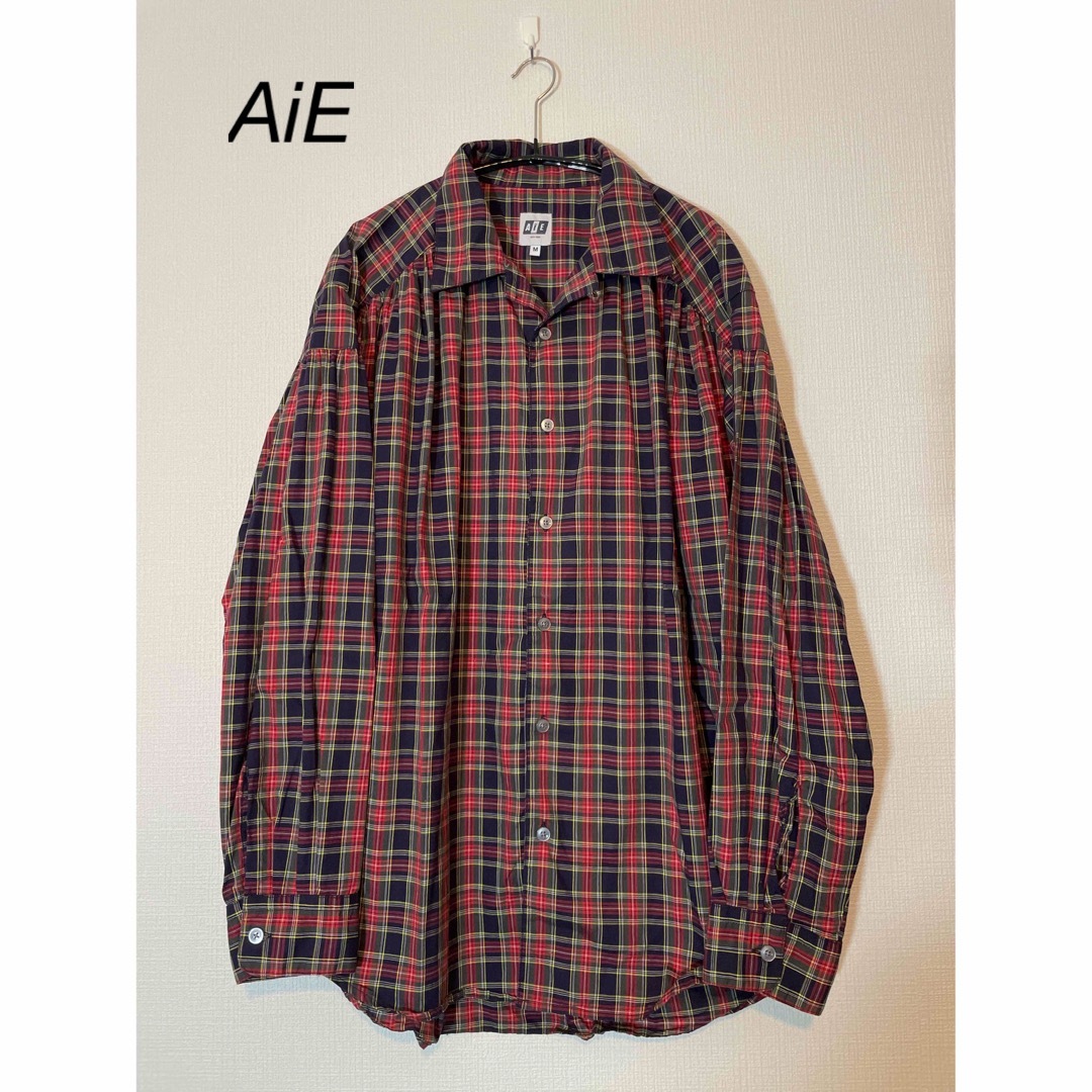 AiE Painter Shirt Tartan Check オープンカラー