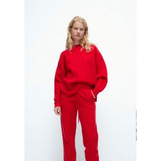 ザラ(ZARA)の【新品未着用】ZARA サイドスリットニットセーター(ニット/セーター)