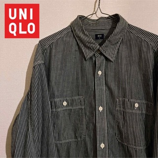 ユニクロ(UNIQLO)のUNIQLO ヒッコリー ワークストライプシャツ(シャツ)
