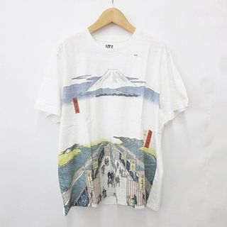 ユニクロ(UNIQLO)のユニクロ UT 江戸浮世絵 歌川 広重 Tシャツ 半袖 白 ホワイト 4XL(Tシャツ/カットソー(半袖/袖なし))