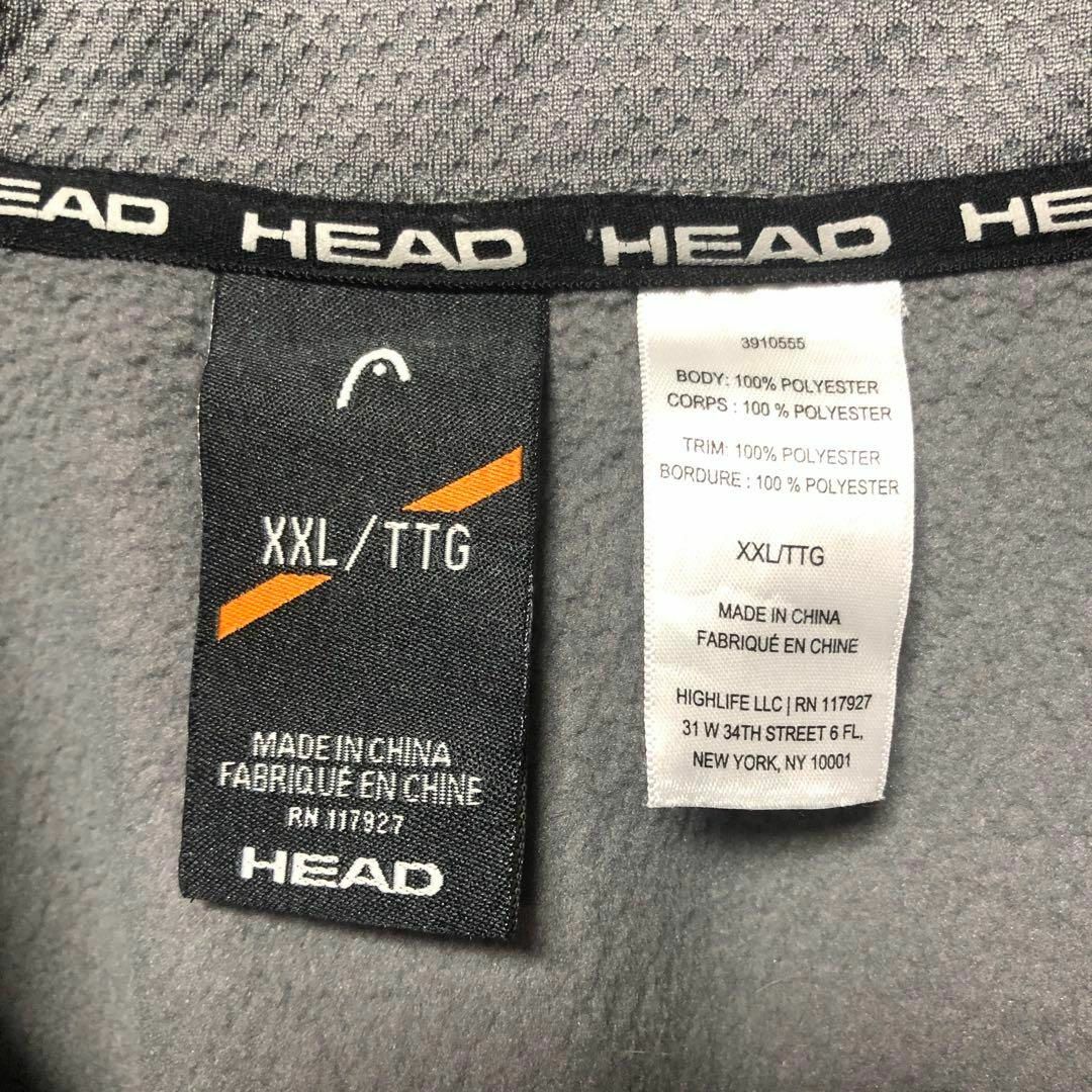 HEAD(ヘッド)の【HEAD】2XLsize ハーフジップ トレーナー スポーツウェア US古着 メンズのトップス(スウェット)の商品写真