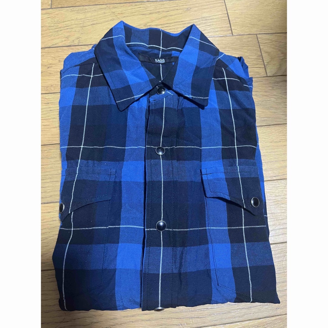 Rags McGREGOR OG CHECK SHIRT 青 野口強 キムタク着 メンズのトップス(シャツ)の商品写真