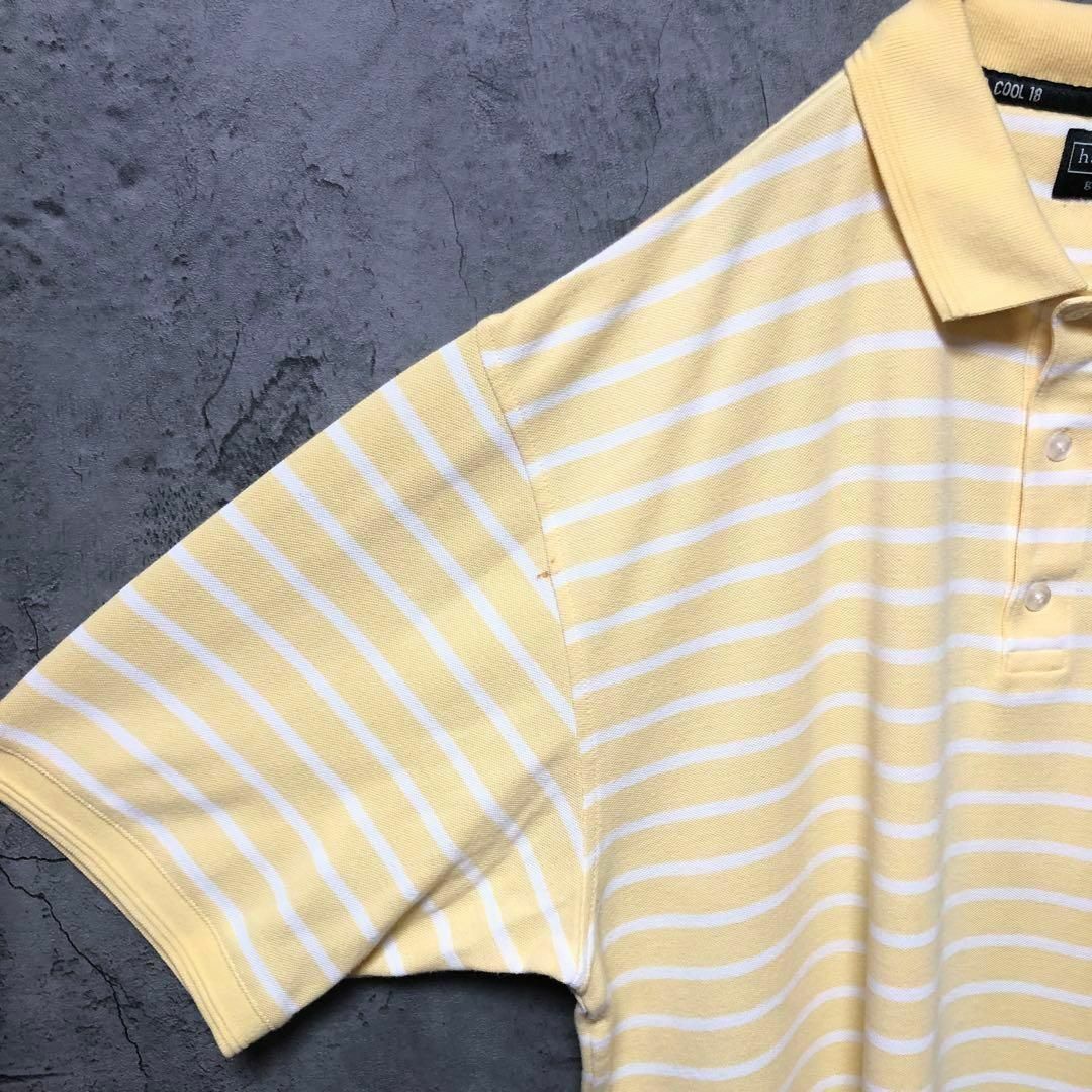 HAGGAR】XL〜2XL ポロシャツ 半袖 golf ボーダー US古着の通販 by 古着