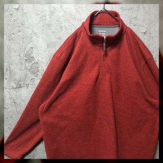 【HAGGAR】2XL ハーフジップ スウェット ビッグシルエット US古着(スウェット)