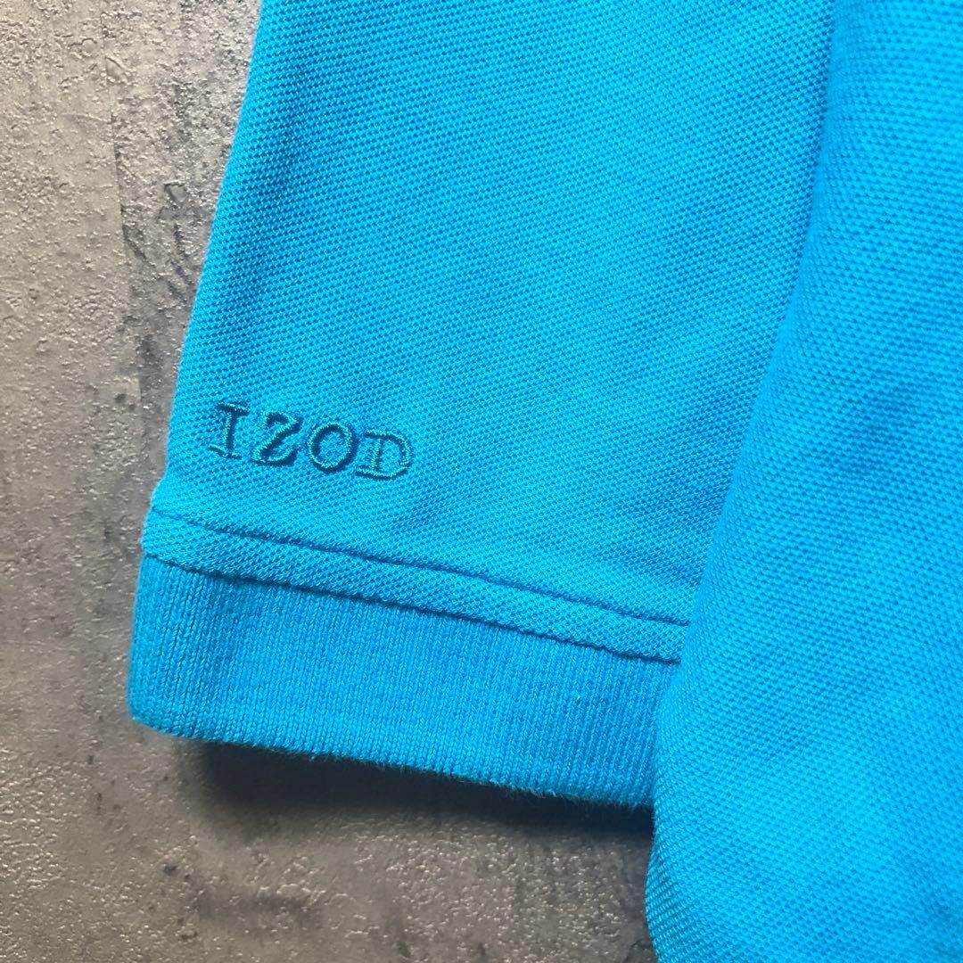 【IZOD】3XLsize ポロシャツ ロゴ 刺繍 ビッグシルエット US古着 メンズのトップス(ポロシャツ)の商品写真