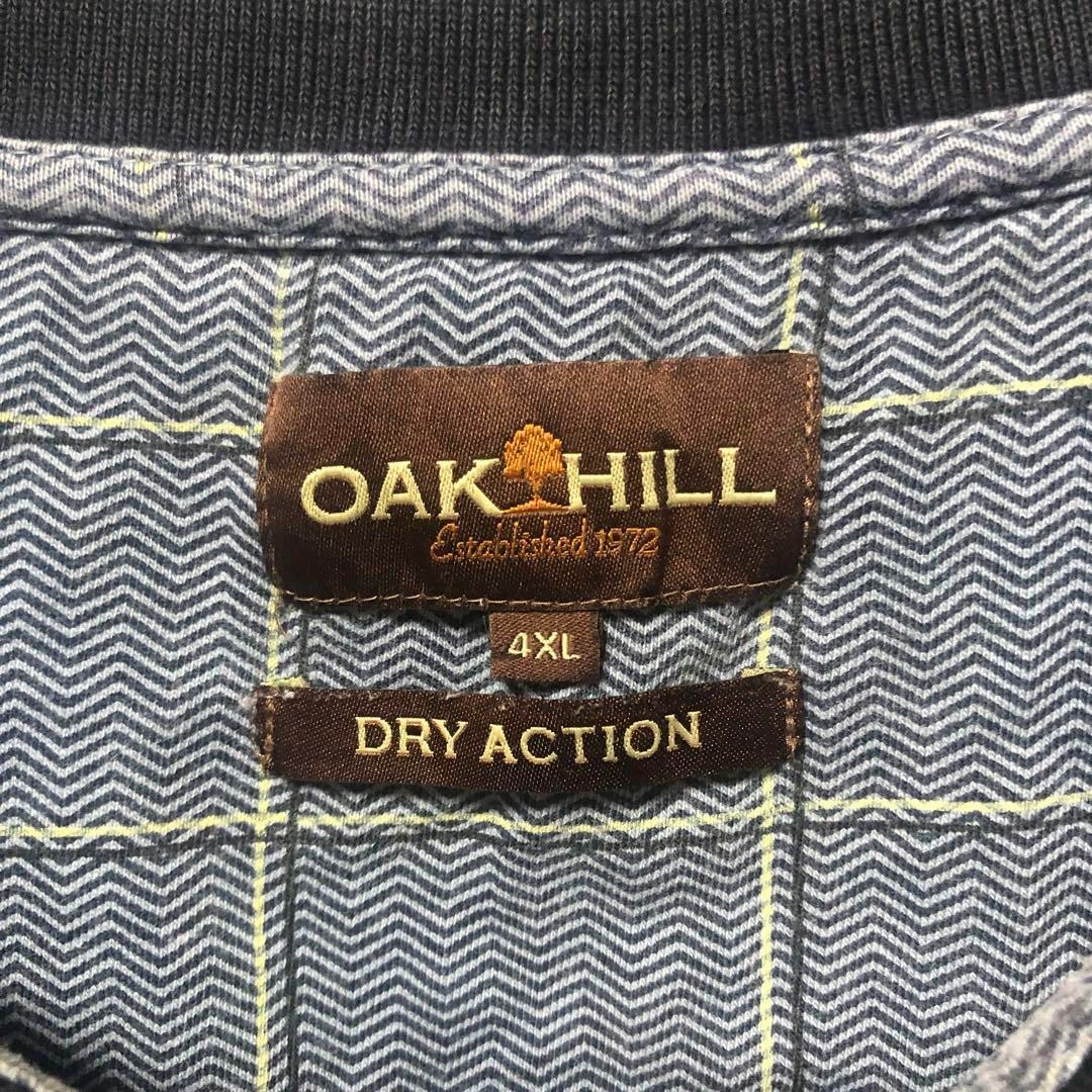 【OAK HILL】4XLsize ポロシャツ ビッグシルエット US古着 希少 メンズのトップス(ポロシャツ)の商品写真