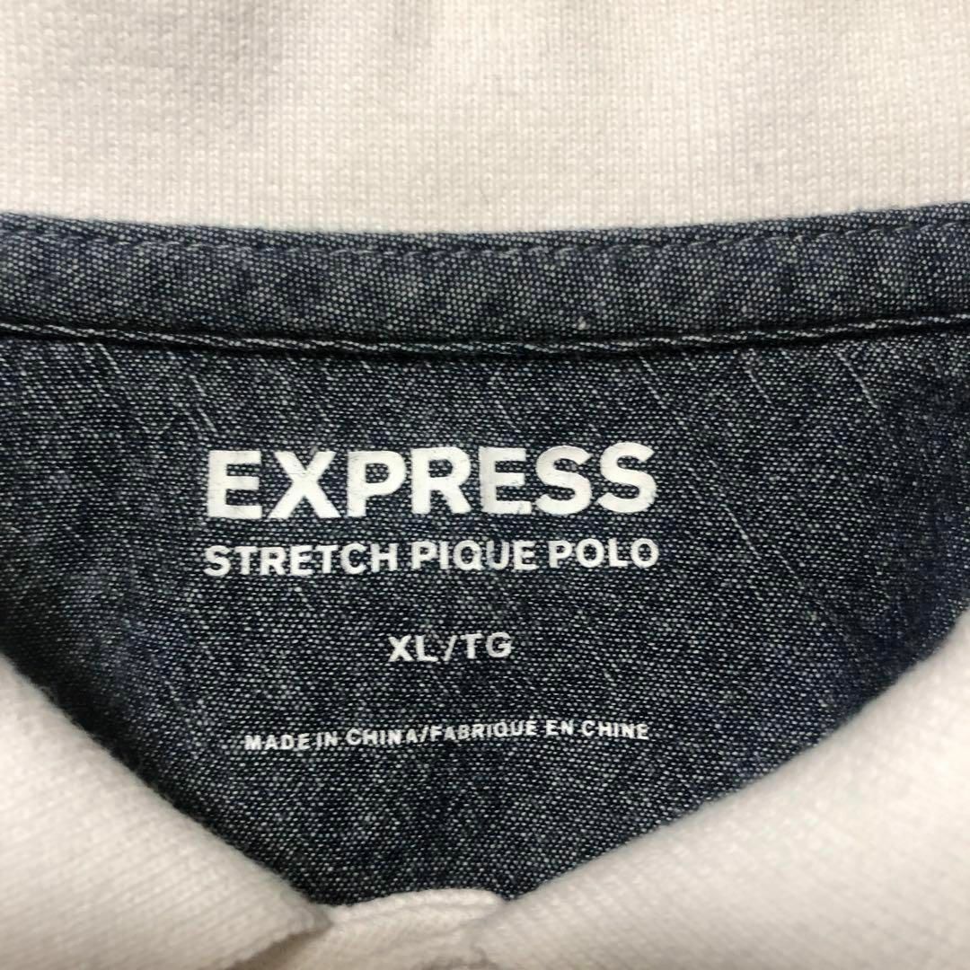 EXPRESS(エクスプレス)の【EXPRESS】XLsize ポロシャツ ゆるだぼ ワンポイントロゴ US古着 メンズのトップス(ポロシャツ)の商品写真