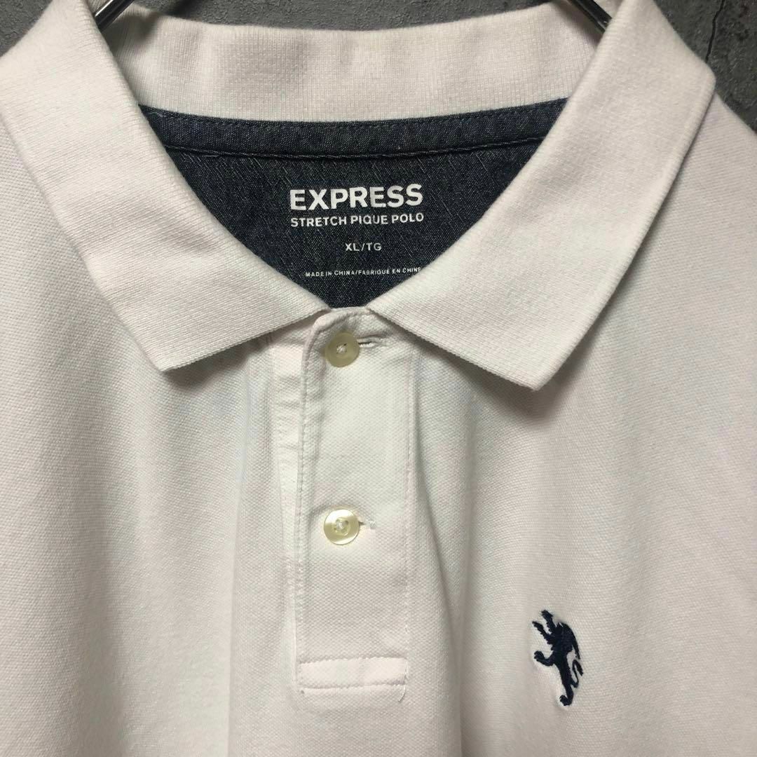 EXPRESS(エクスプレス)の【EXPRESS】XLsize ポロシャツ ゆるだぼ ワンポイントロゴ US古着 メンズのトップス(ポロシャツ)の商品写真